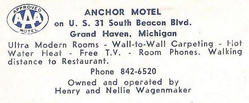 Anchor Motel - Vintage Postcard (newer photo)